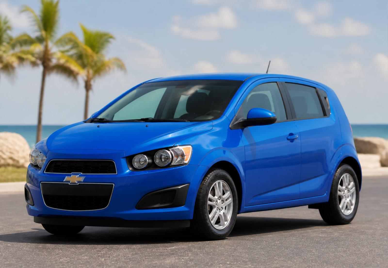 Blue Chevrolet Sonic Hatchback